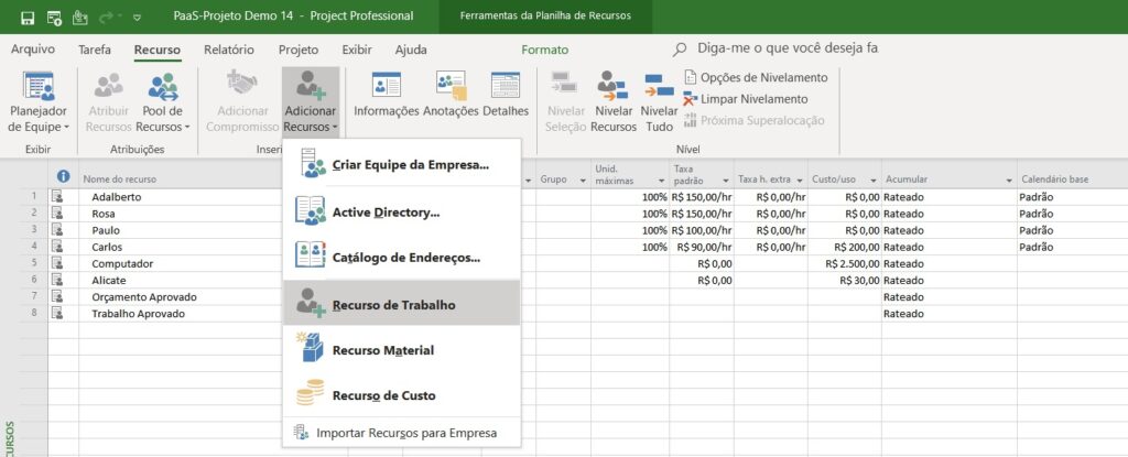 Como Criar a Equipe do Projeto ou Programa