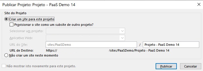 Como Criar um Projeto ou Programa no Project Online