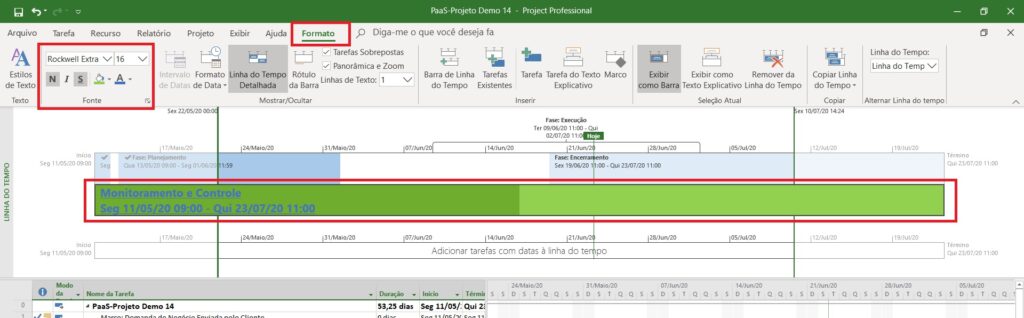 Como Usar a Linha do Tempo do Project