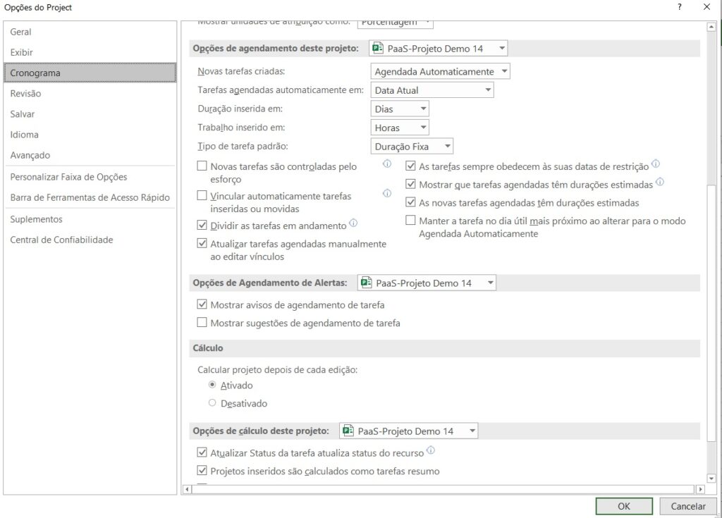 Como Alterar a Data de Início do Programa, Projeto ou Subprojeto