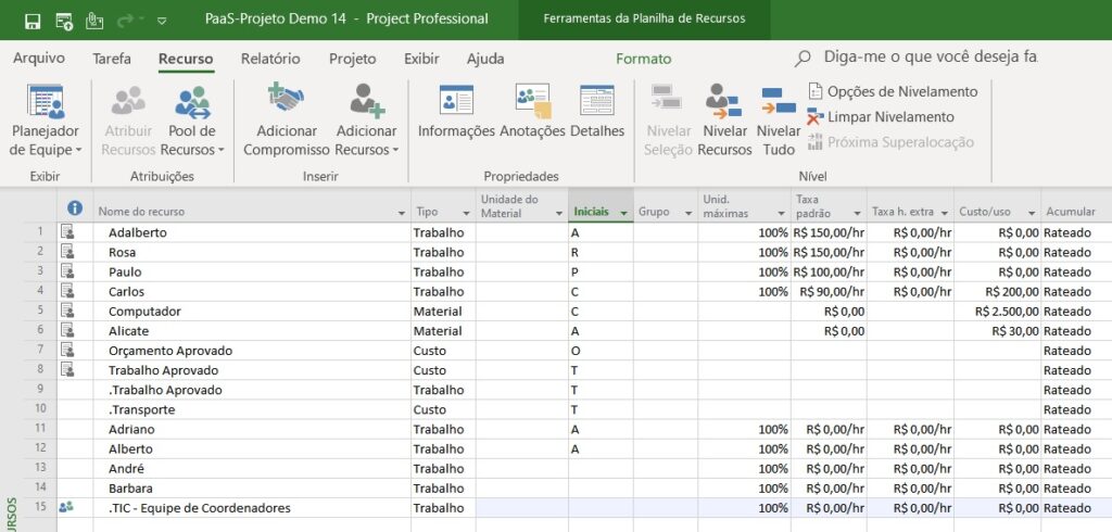 Como Criar a Equipe do Projeto ou Programa